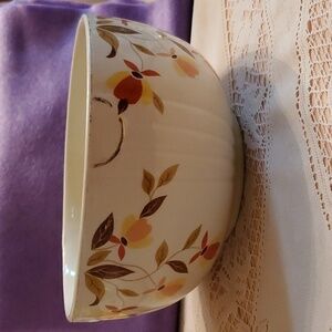 Vintage Superior Hall Autumn Jewel Leaf 7 1/2 inch Serving Bowl- Mixing Bowl